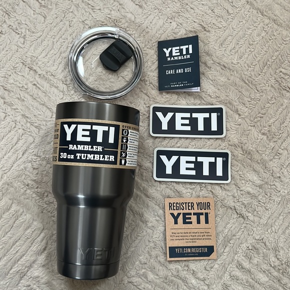 Yeti Kitchen Yeti 3 Oz Rambler Tumbler With Magslider Lid Rare